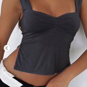 White Fox Taking Off Top Grey